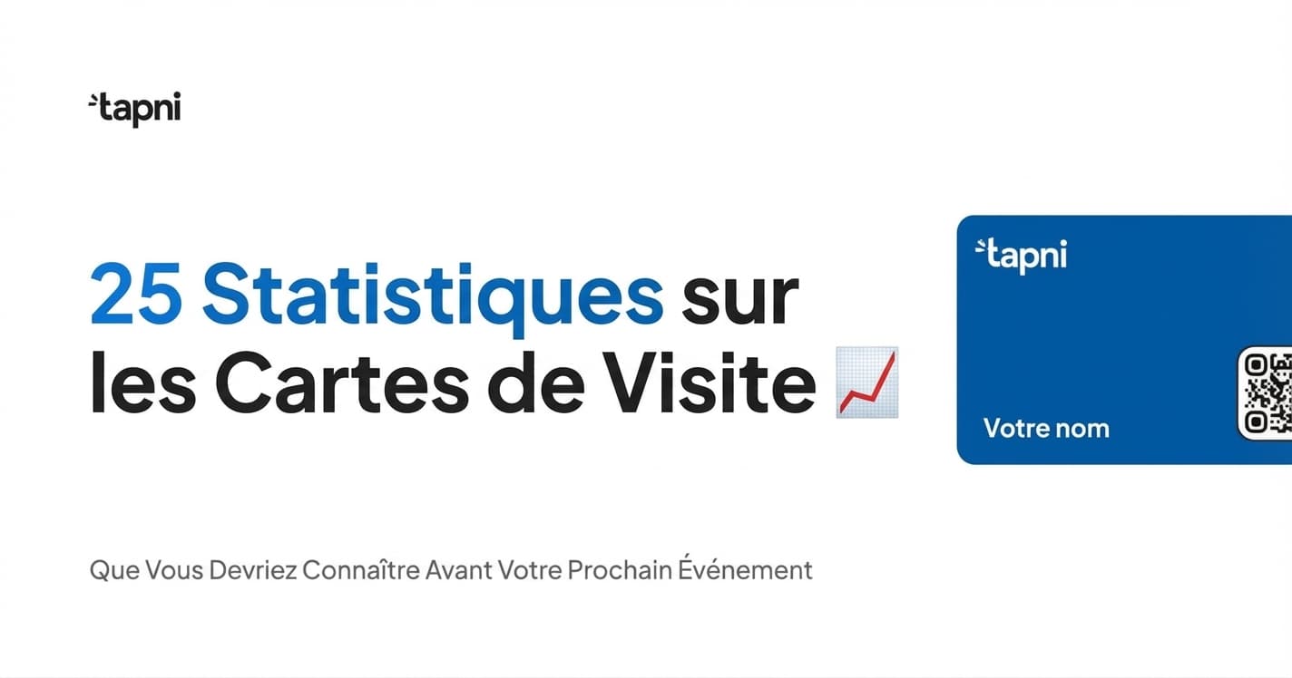 Les 25 principales statistiques sur les cartes de visite à connaître en 2026