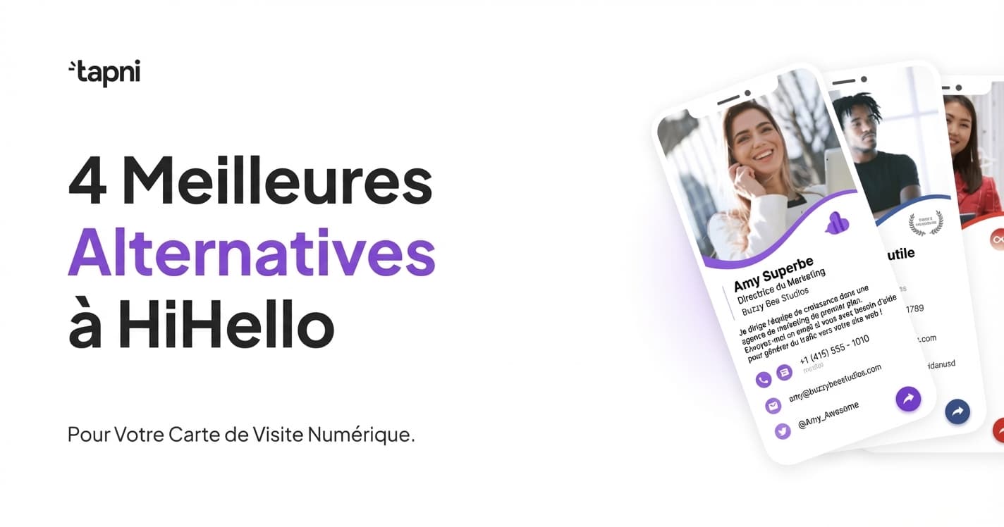 4 meilleures alternatives à HiHello pour votre carte de visite numérique